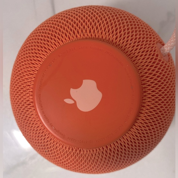 Orange Apple HomePod Mini Speaker - Picture 3 of 8